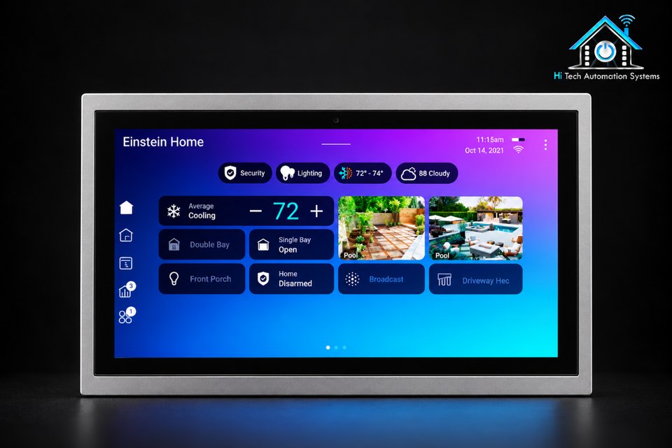 Control4® T5 Series In-Wall Touchscreen